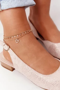 Zamszowe Sandały Na Obcasie Sergio Leone SK807 Różowe