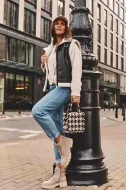 Zamszowe Trapery Botki Ocieplane Beżowe Alden