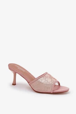 Zdobione Klapki Na Szpilce Szampańskie Ennoriel